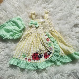 Nannette Baby Ladybug dress